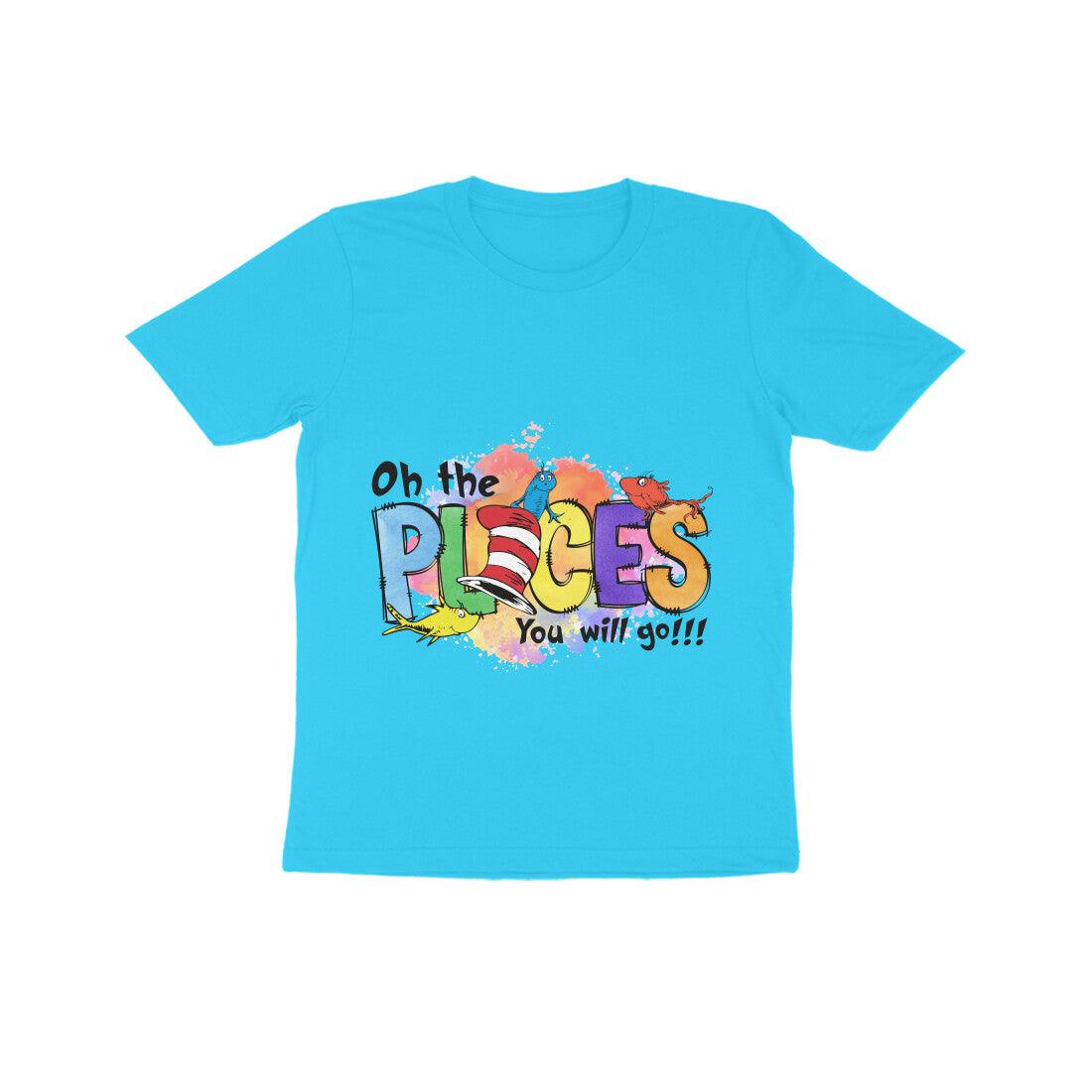 Dr. Seuss - Oh the places! - Kids T-Shirt - Ages 8-14 - Amyla Favors